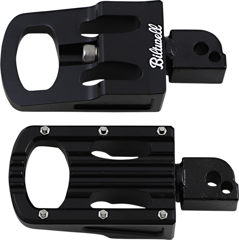 BILTWELL Punisher Footpeg - Passenger - Black - M8 7005-203-04