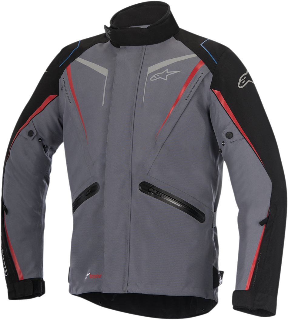 ALPINESTARS Yokohama Drystar® Jacke - Grau/Schwarz/Rot - Medium 3206017-1018-M