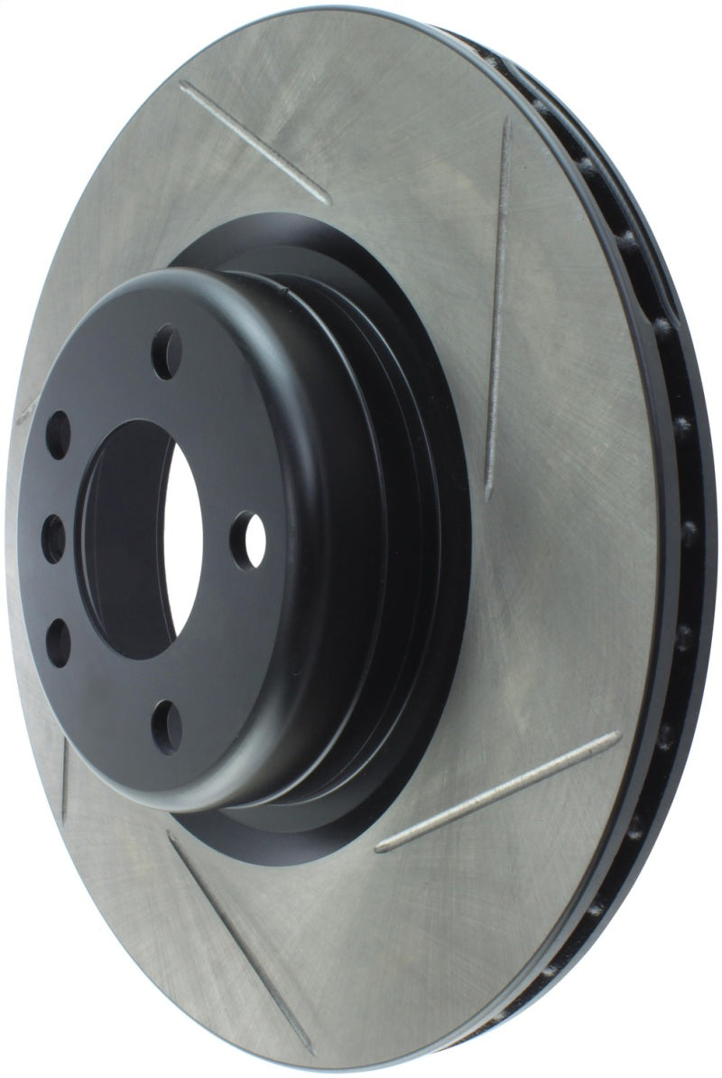 StopTech 16-18 BMW 320i Sport Slotted Left Rear Rotor 126.34145SL