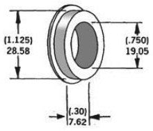 HARDDRIVE Axle Spacer Zinc 43548-74 3/4"X0.3" 339300