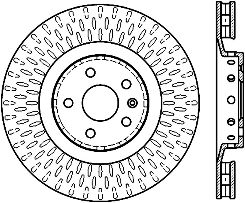 StopTech Slotted Sport Brake Rotor 126.62128SR