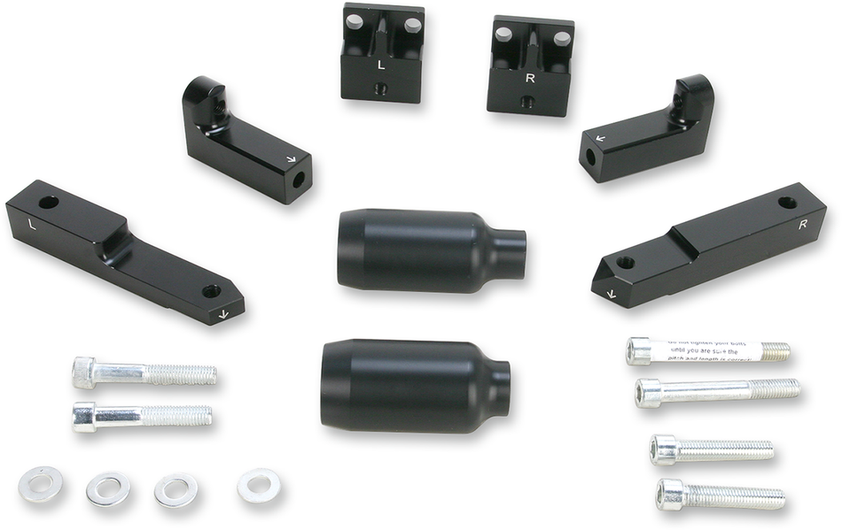 POWERSTANDS RACING Frame Sliders - Black - Kawasaki - Ninja 300 04-00920-02