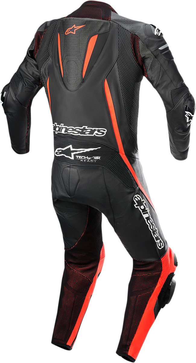 ALPINESTARS Fusion 1-Piece Suit - Black/Red Fluorescent - US 46 / EU 56 3153022-1030-56