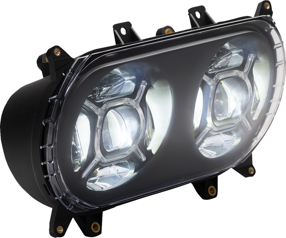 CUSTOM DYNAMICS LED Headlight - Black - Road Glide CD-RG-H-B