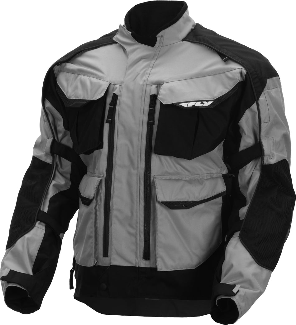 FLY RACING Terra Trek 4 Jacket Silver/Black Xl #5958 477-2084~5