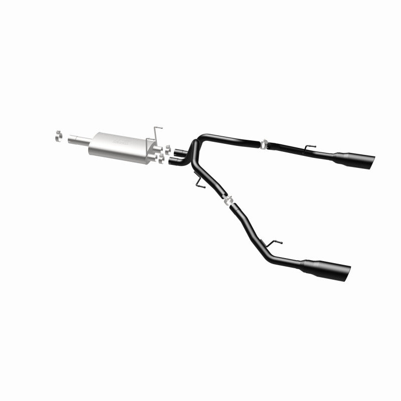 Magnaflow 09-15 Dodge Ram 1500 V8 Dual Spilt Rear Exit Black Stainless C/B Perf Exhaust 15363