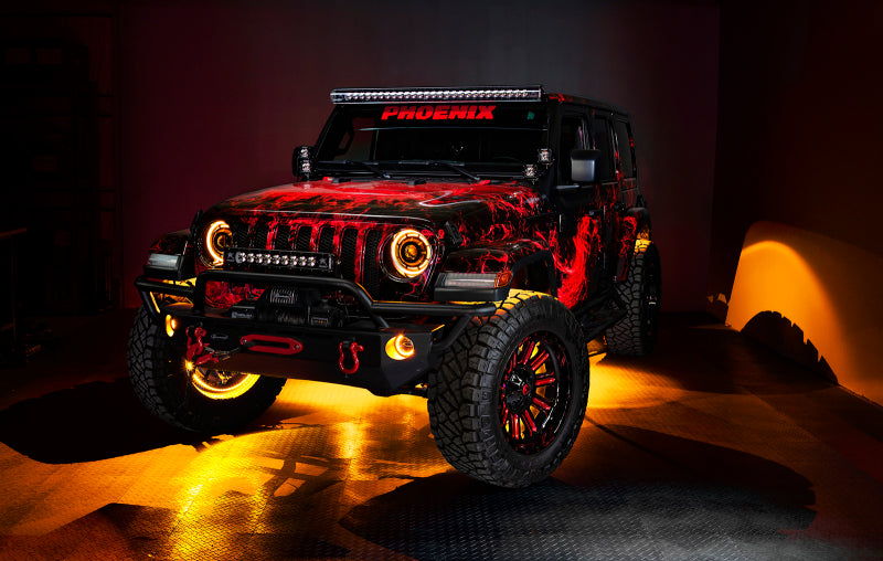 Oracle Jeep Wrangler JK/JL/JT High Performance W LED Fog Lights - ColorSHIFT - Dynamic 5846-332