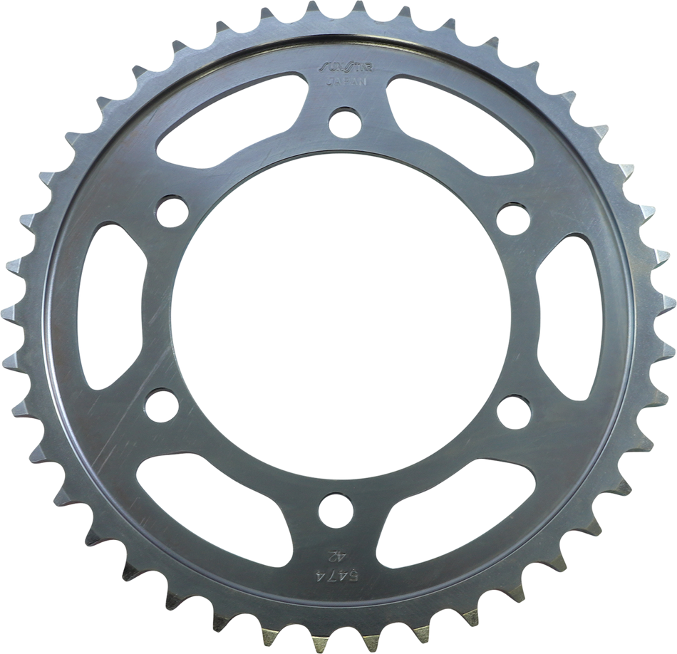 SUNSTAR SPROCKETS Steel Rear Sprocket - 42 Tooth 2-547442