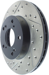 StopTech 02-06 Acura RSX Slotted & Drilled Right Front Rotor 127.40056R