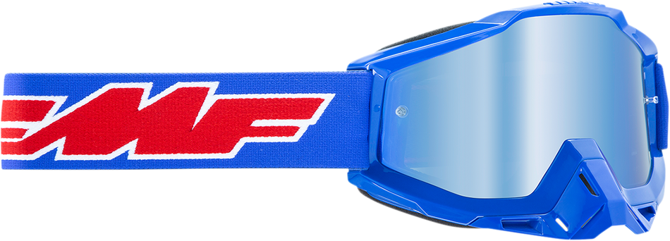 FMF Youth PowerBomb Goggles - Rocket - Blue - Blue Mirror F-50048-00002 2601-2997