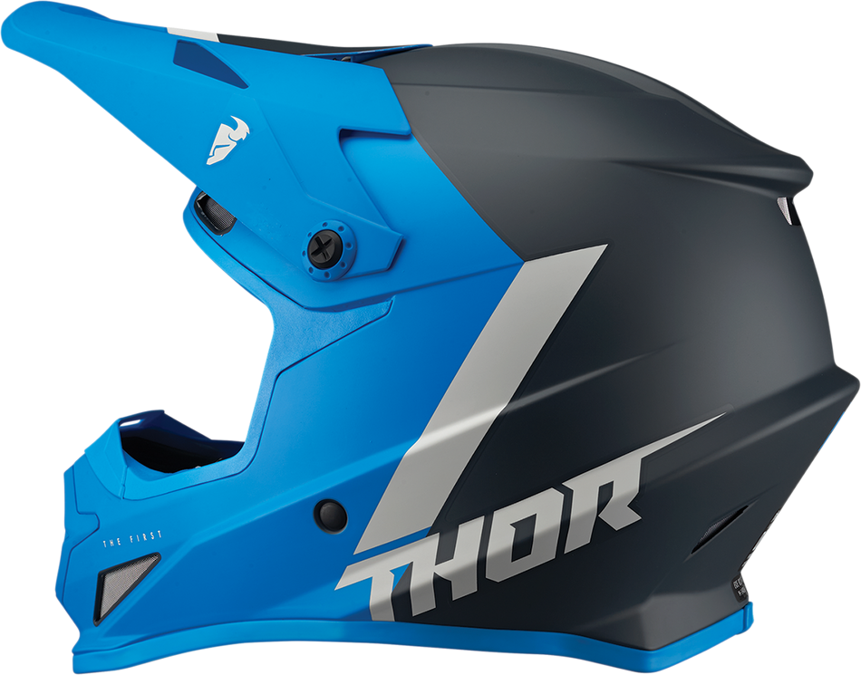 THOR Sector Helmet - Chev - Blue/Light Gray - Medium 0110-7330