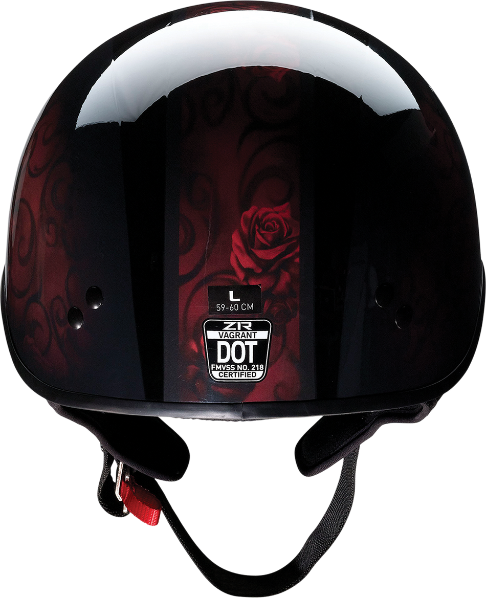 Z1R Vagrant Helmet - Red Catrina - Black/Red - Small 0103-1314