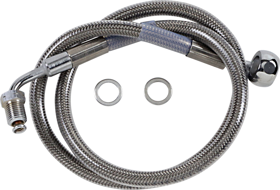 DRAG SPECIALTIES Brake Line - +6" - Stainless Steel - '18-'21 Softail 618601-6