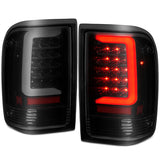 ANZO 1993-1997 Ford  Ranger LED Tail Lights w/ Light Bar Black Housing Smoked Lens 311360