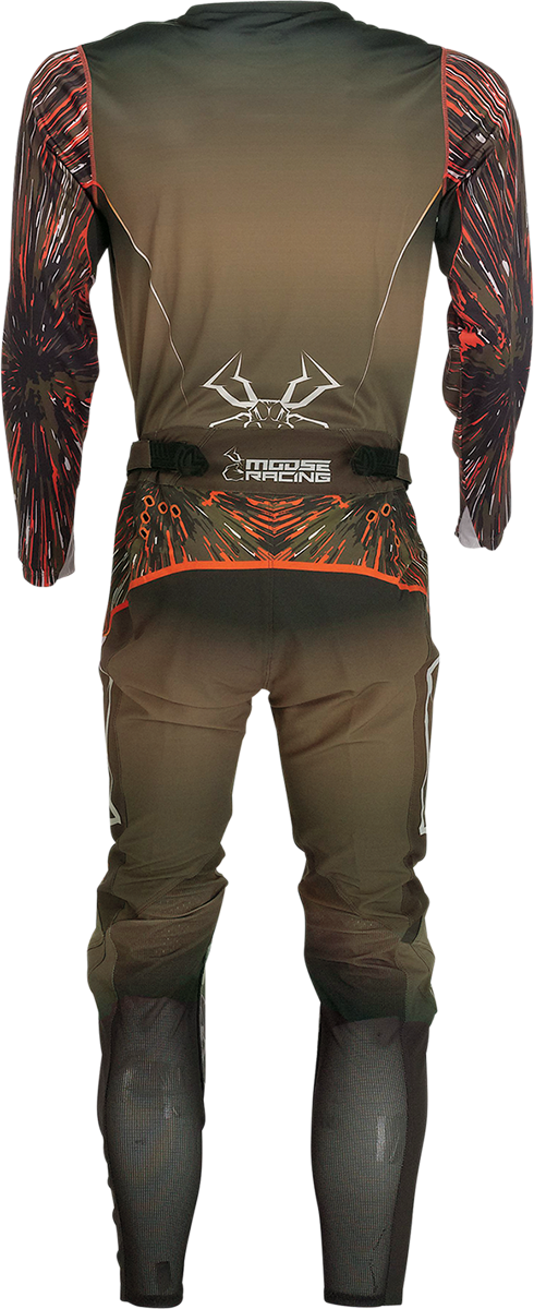 MOOSE RACING Agroid Jersey - Olive/Orange - XL 2910-6985