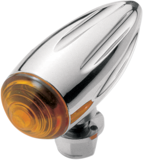 PRO-ONE PERF.MFG. Bullet Marker Light - Chrome/Ball-Milled 400360