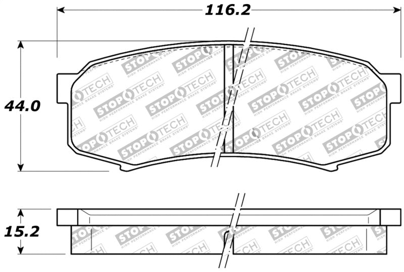 StopTech Performance 96-09 Lexus GX 470/LX 450/LX 470/LX 570 Rear Brake Pads 309.0606