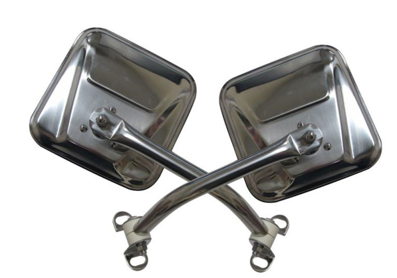 Rampage 1976-1983 Jeep CJ5 Mirror Kit - Stainless 7418