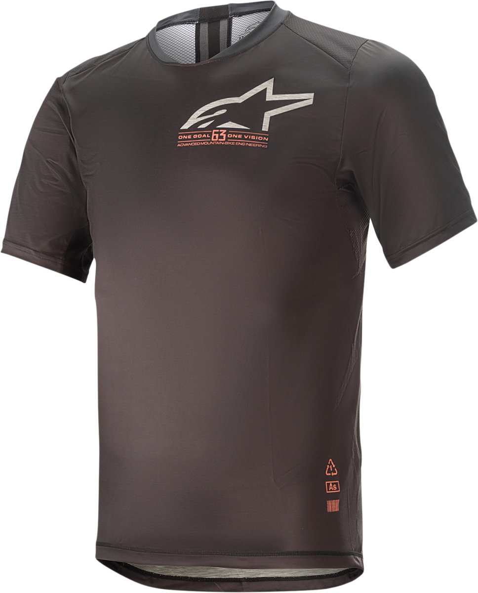 Camiseta ALPINESTARS Alps 6.0 V2 - Manga corta - Negro/Coral - Pequeña 1763921-1793-SM 