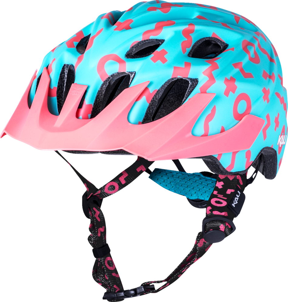 KALI Youth Chakra Plus Helmet - Zwiggles - Matte Teal/White 0221421222