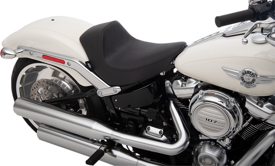 DRAG SPECIALTIES EZ-Solo Seat - Smooth - Vinyl - FLFB/S '18-'22 ACT EZ-ON MOUNT STYLE 0802-1183