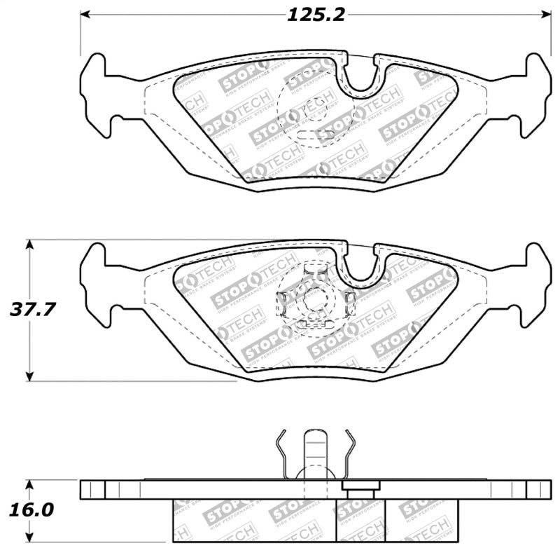 StopTech Performance Brake Pads 309.0279