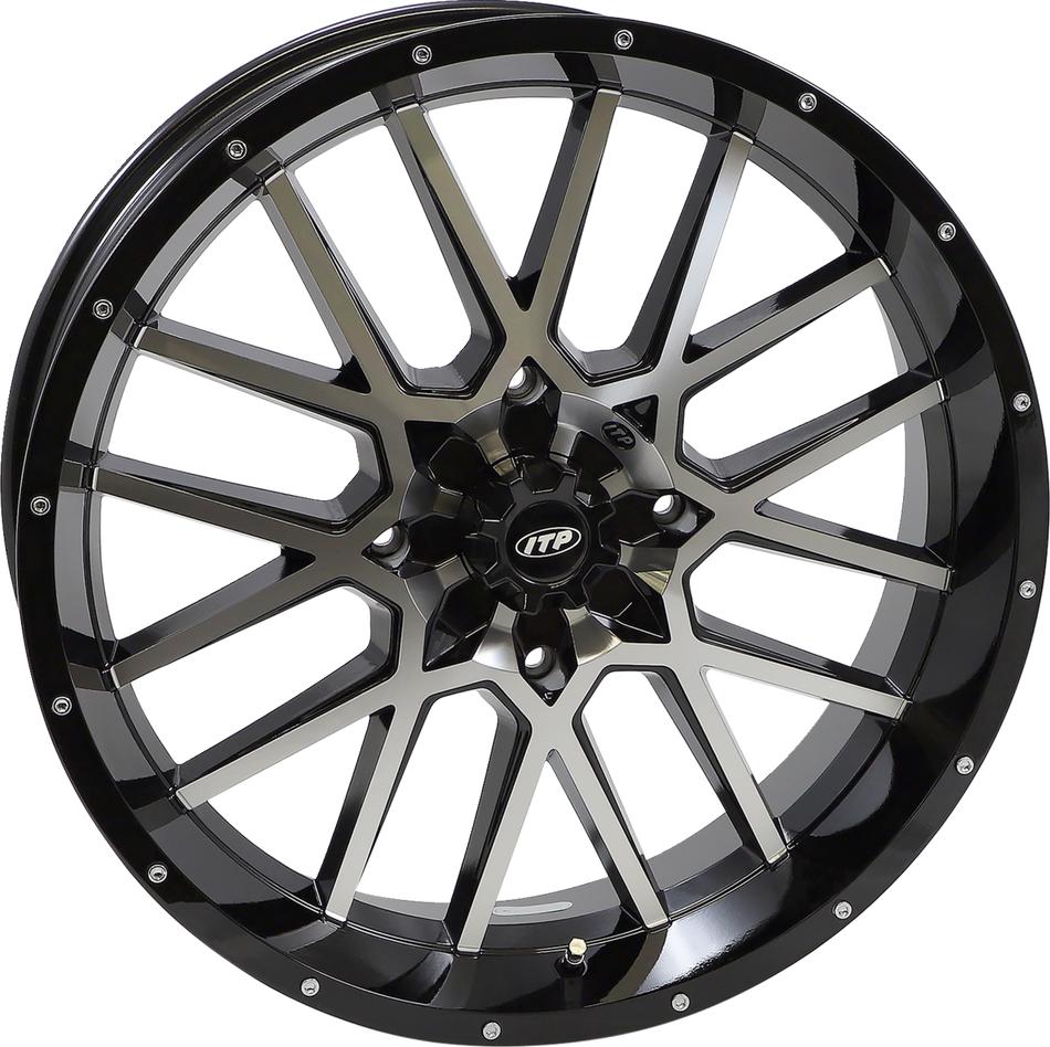 ITP Wheel - Hurricane - Front/Rear - Black Machined - 20x6.5 - 4/156 - 4+2.5 (+10 mm) 2022518546B