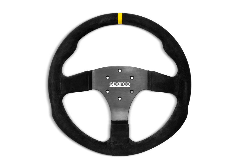 Sparco Steering Wheel R330B Suede w/ Button 015R330PSO