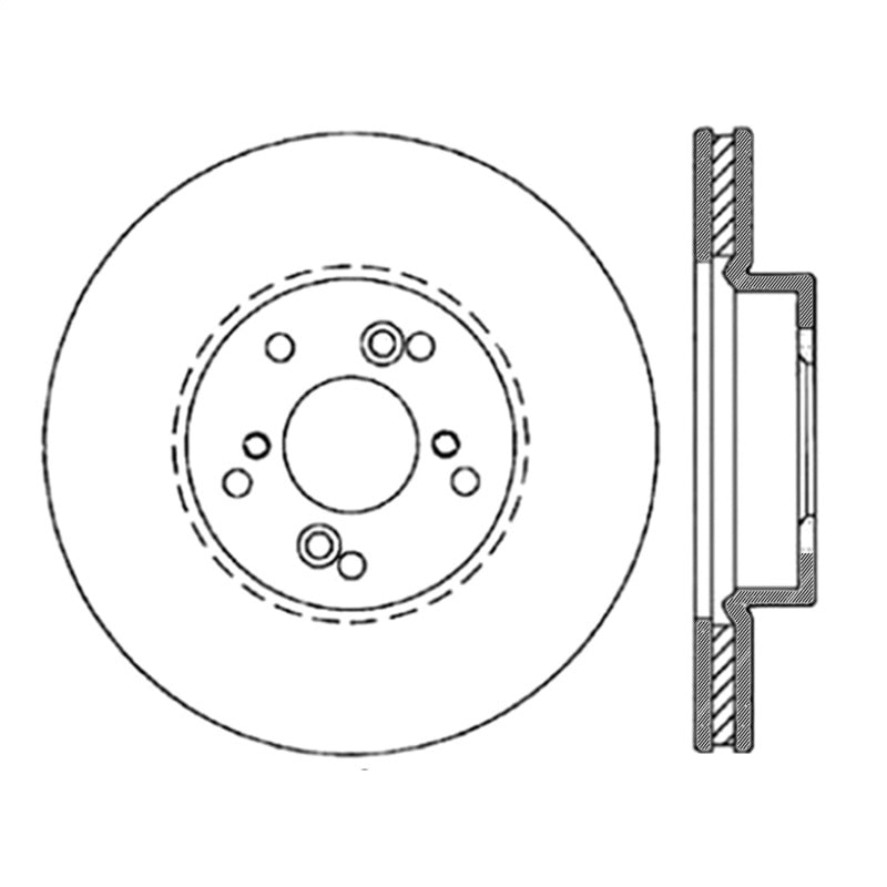 StopTech Nissan 370Z / 01-03 Acura CL / 06 EL / 04-09 TSX / 03-07 Honda Accord Coupe M/T / 05-08 Se 127.40046L