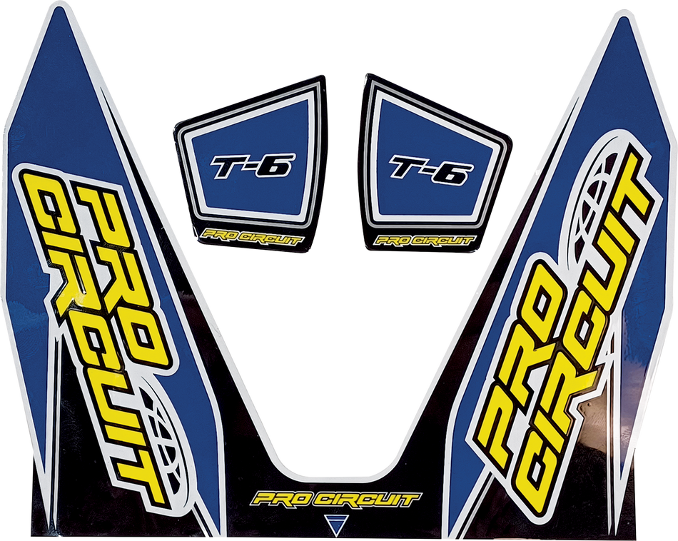 PRO CIRCUIT T-6 Decal - Dark Blue D22T6-DB