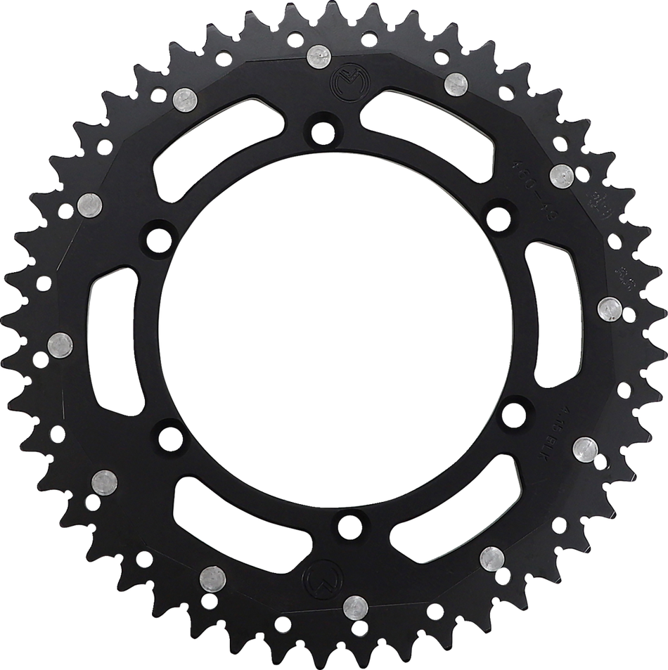 MOOSE RACING Dual Sprocket - Black - 49 Tooth 1210-460-49-10X