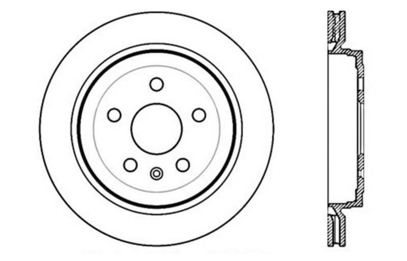 StopTech Slotted & Drilled Sport Brake Rotor 127.62105L