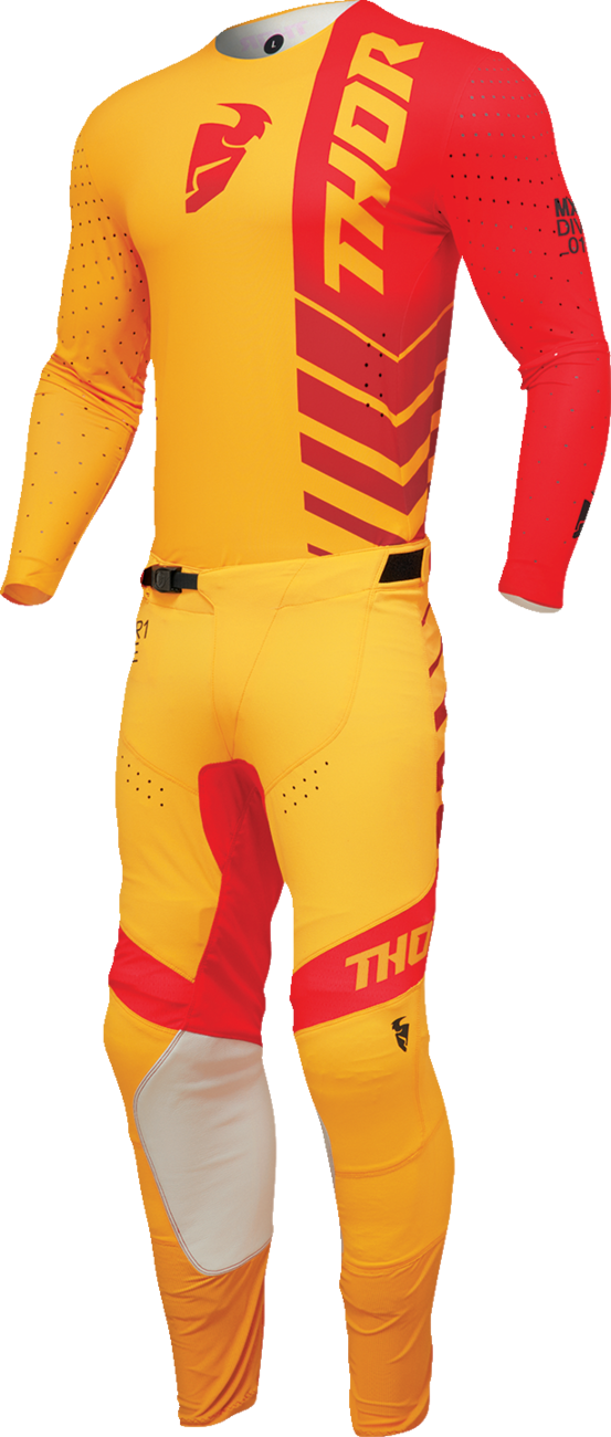 THOR Prime Analog Jersey - Lemon/Red - Medium 2910-7678