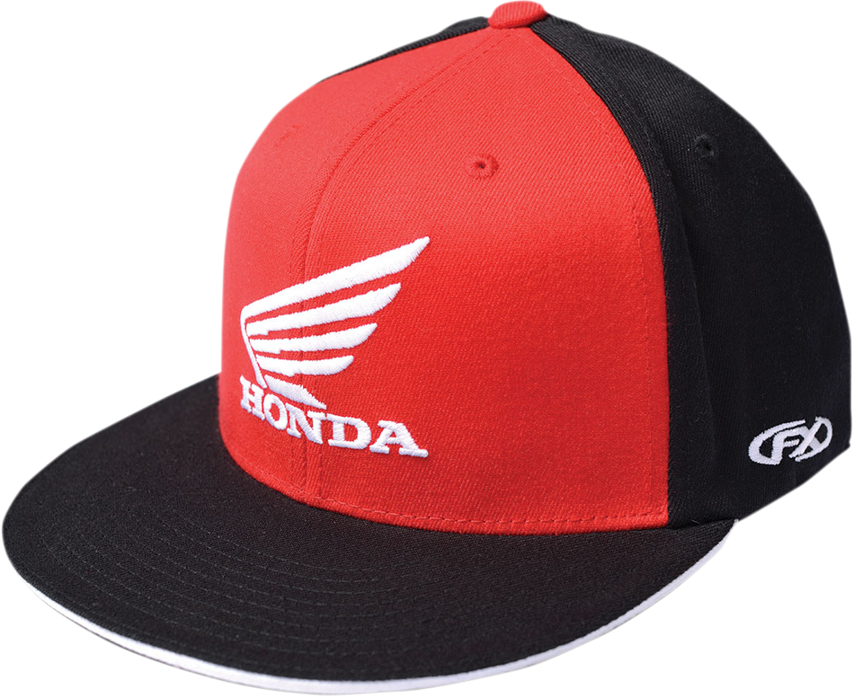 FACTORY EFFEX Honda Wing Flexfit® Hat - Red/Black - Small/Medium 15-88344