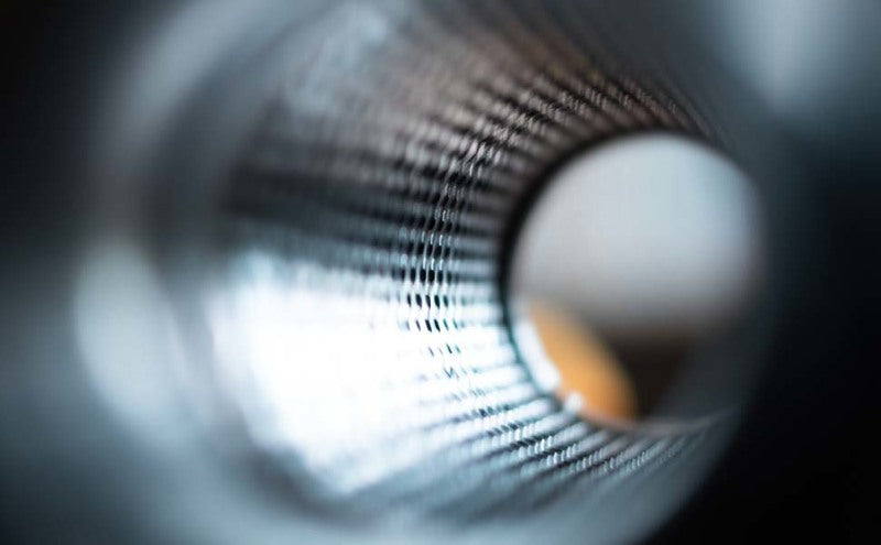 MagnaFlow Muffler Red Pack Series Glasspack 4in Rd 18in Body Length 3in/3in Inlet/Outlet 13129