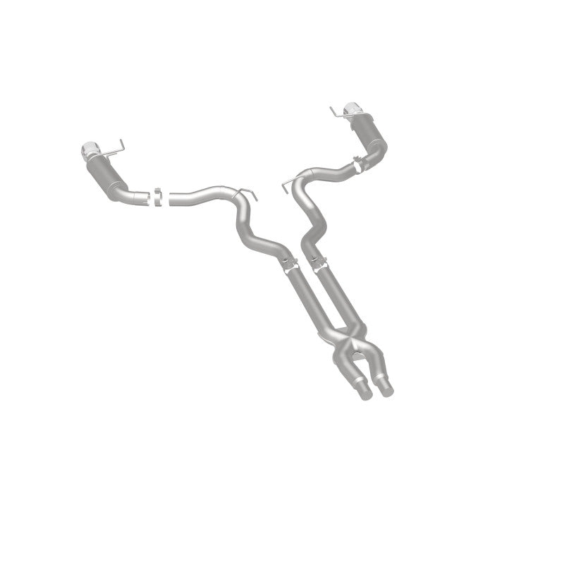 MagnaFlow Cat Back, SS, 3in, Competition, Dual Split Polished 4.5in Tips 2015 Ford Mustang GT V8 5.0 19101