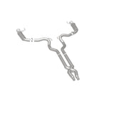MagnaFlow Cat Back, SS, 3in, Competition, Dual Split Polished 4.5in Tips 2015 Ford Mustang GT V8 5.0 19101