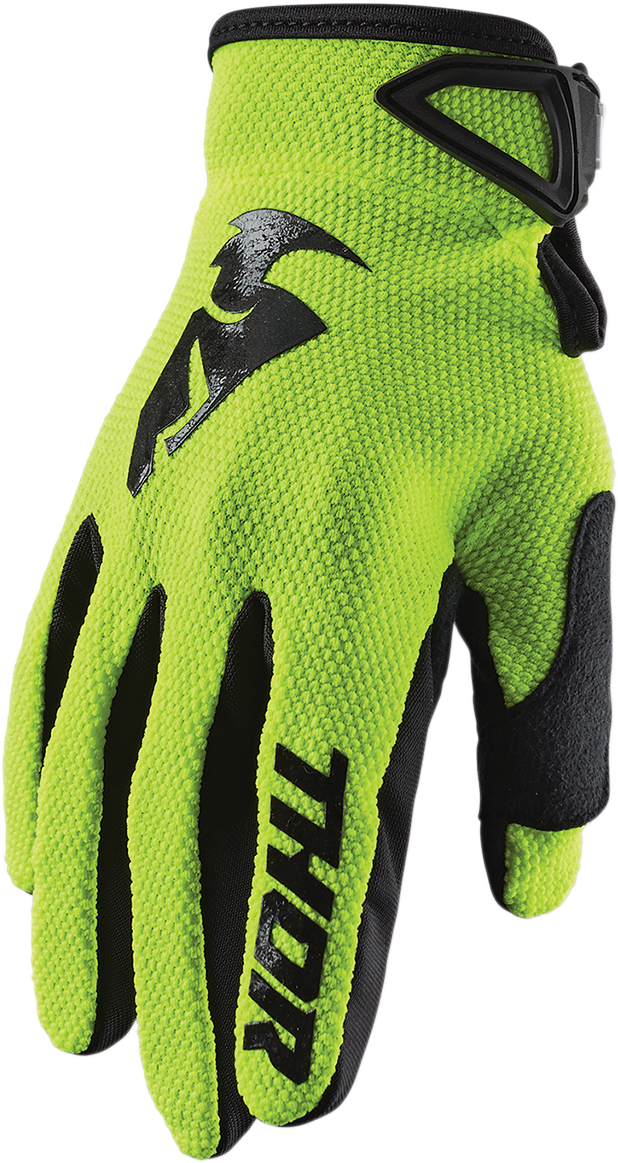 THOR Youth Sector Handschuhe - Acid/Schwarz - Klein 3332-1533 