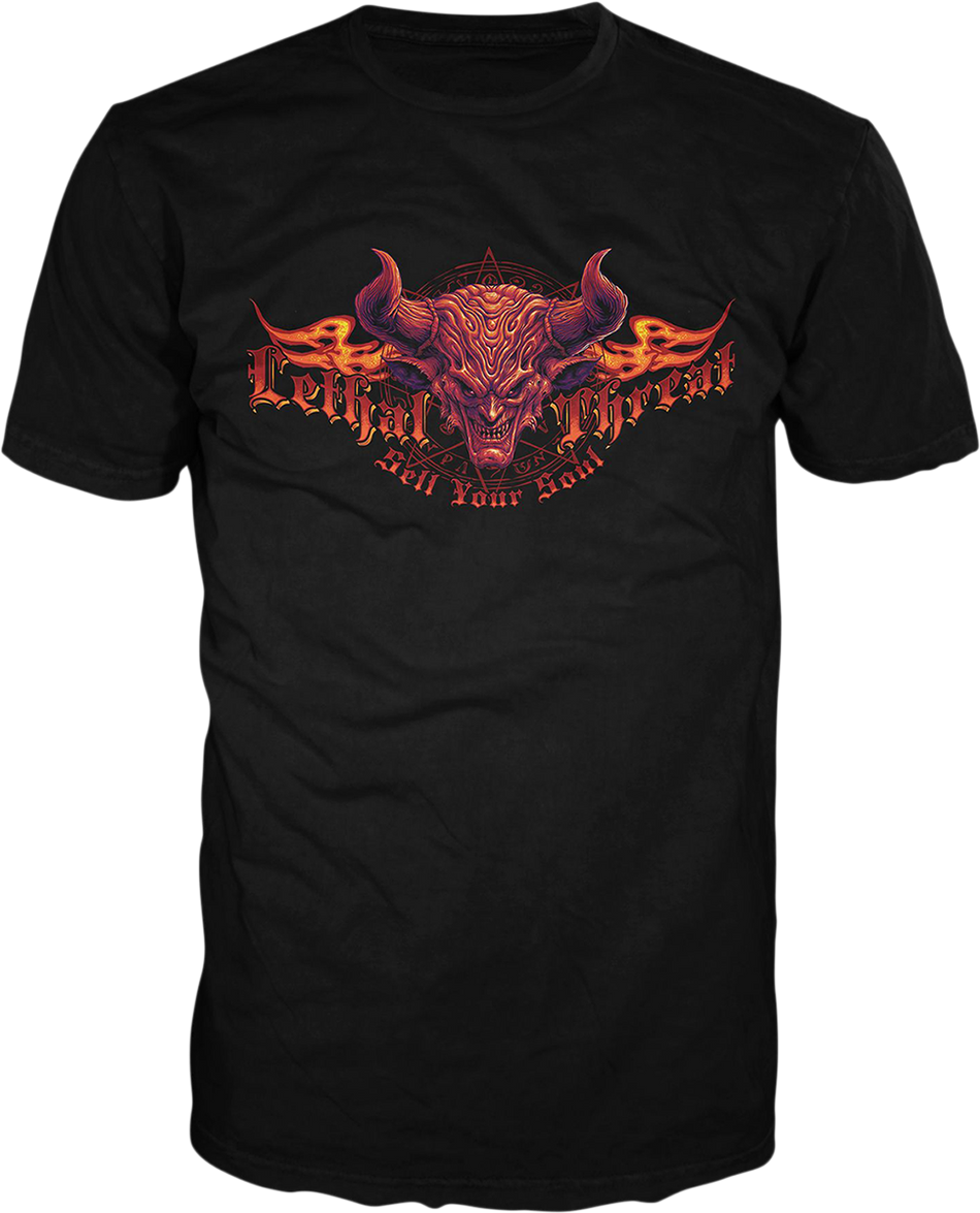 LETHAL THREAT Sell Your Soul T-Shirt - Black - Medium LT20891M