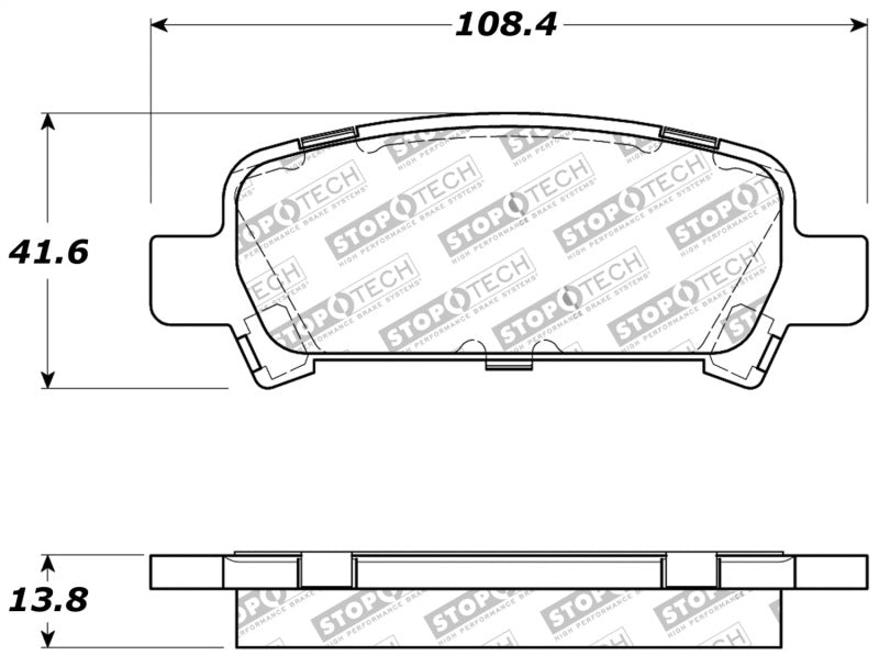 StopTech Performance 02-03 WRX Rear Brake Pads 309.077