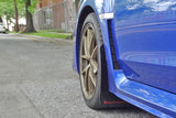 Rally Armor 15-21 Subaru WRX/STI (Sedan ONLY) Black UR Mud Flap w/ Blue Logo MF32-UR-BLK/BL