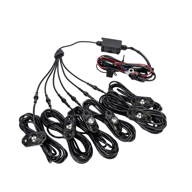KC HiLiTES C-Series RGB LED Rock Light Kit (Incl. Wiring) - Set of 6 339