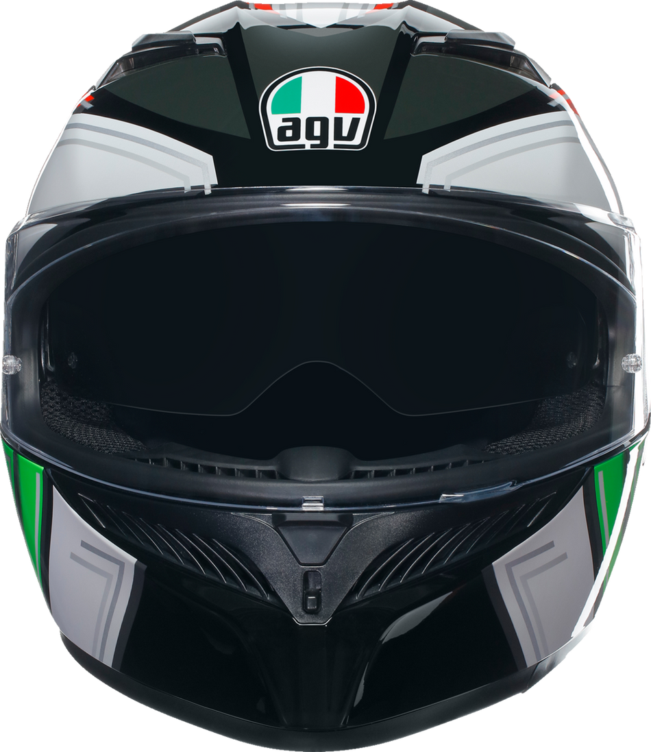 AGV K3 Helmet - Wing - Black/Italy - Medium 2118381004007M