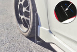 Rally Armor 12-18 Hyundai Veloster Black UR Mud Flap w/ White Logo MF24-UR-BLK/WH