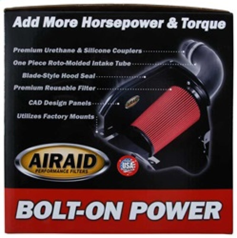 Airaid 11-14 Ford Mustang 3.7L V6 MXP Intake System w/ Tube (Oiled / Red Media) 450-265