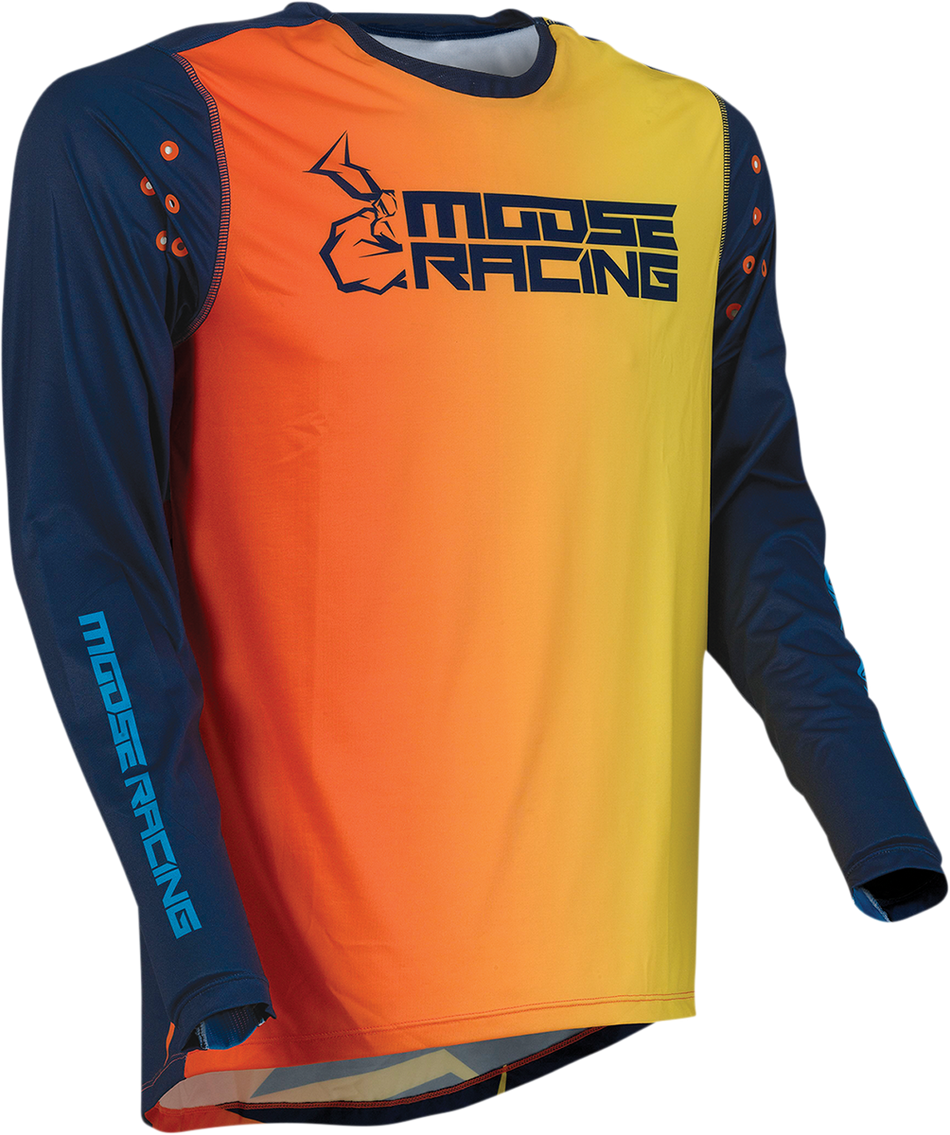 Camiseta MOOSE RACING Agroid - Azul marino/Naranja - Mediana 2910-6405 