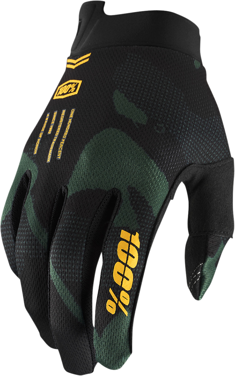 100% Youth iTrack Gloves - Sentinel Black - Small 10009-00008