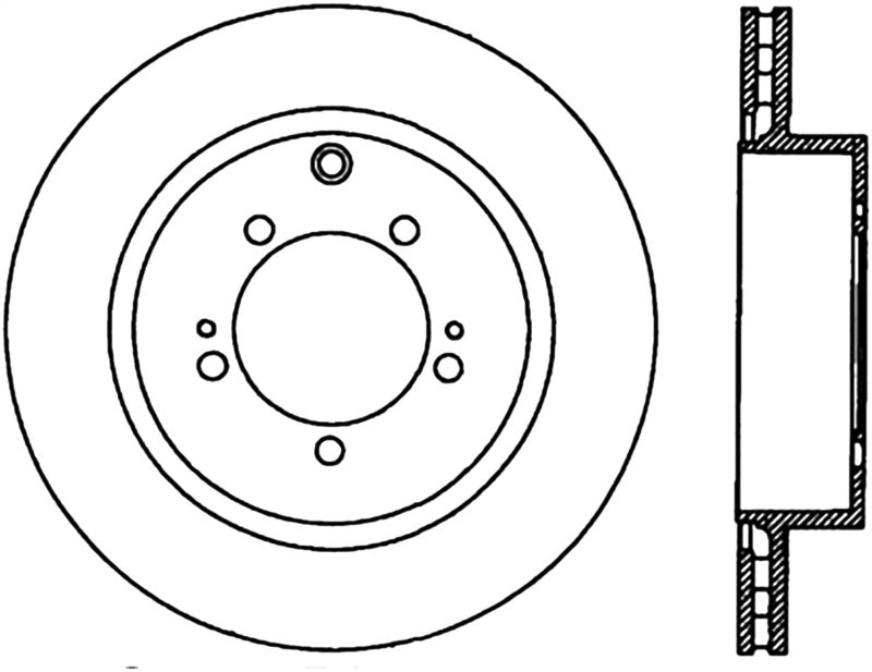 StopTech Slotted & Drilled Sport Brake Rotor 127.46065L