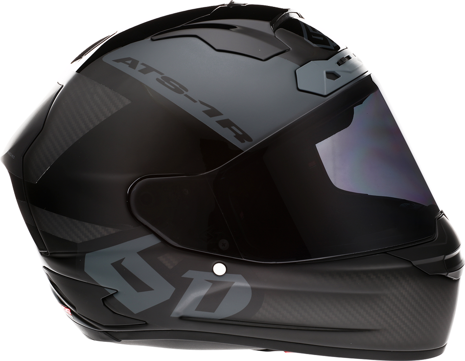 Casco 6D ATS-1R - Wyman - Negro/Gris - Grande 30-0707 