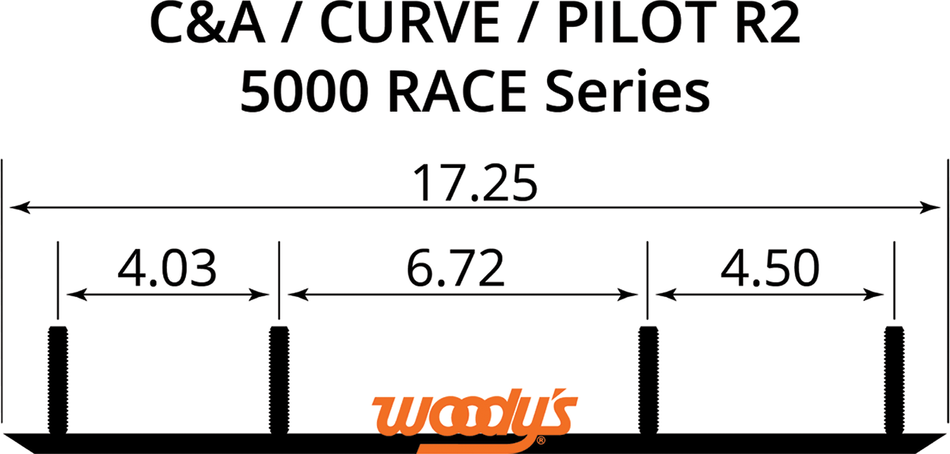 WOODY'S Flat-Top Ace Runner - 6" AC6-5000